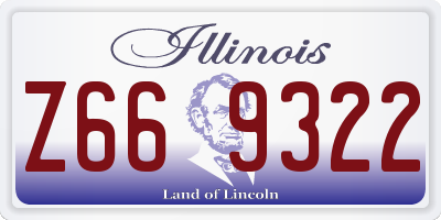 IL license plate Z669322