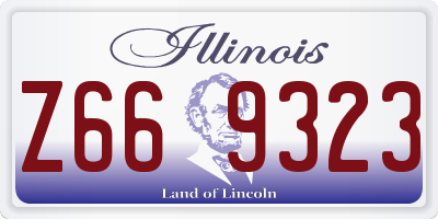 IL license plate Z669323