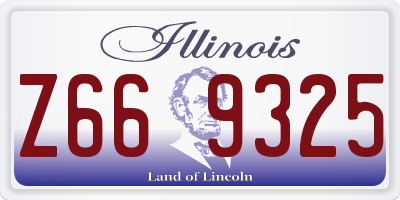 IL license plate Z669325