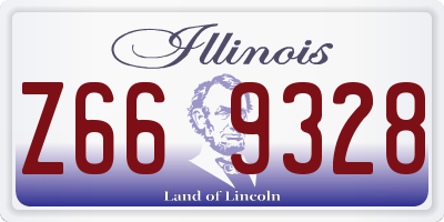 IL license plate Z669328