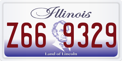 IL license plate Z669329