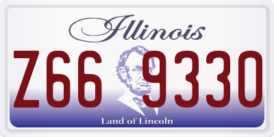 IL license plate Z669330