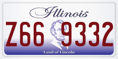 IL license plate Z669332