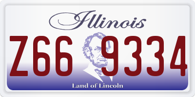 IL license plate Z669334