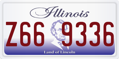 IL license plate Z669336