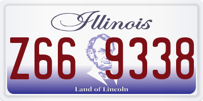 IL license plate Z669338
