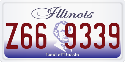 IL license plate Z669339