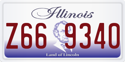 IL license plate Z669340