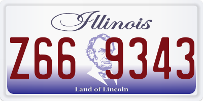 IL license plate Z669343