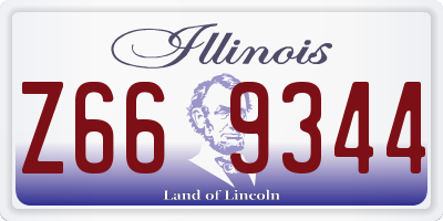 IL license plate Z669344