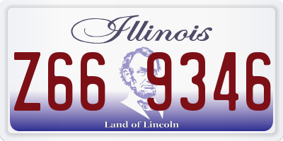 IL license plate Z669346