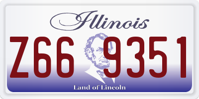 IL license plate Z669351