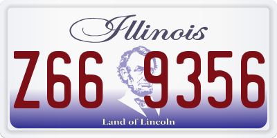 IL license plate Z669356