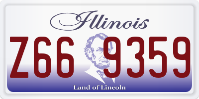 IL license plate Z669359