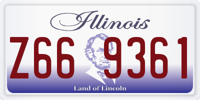 IL license plate Z669361