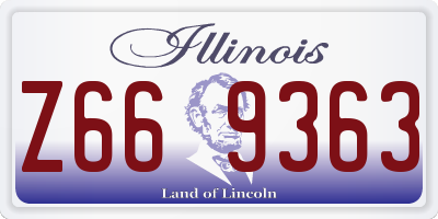 IL license plate Z669363