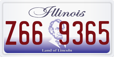 IL license plate Z669365