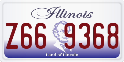 IL license plate Z669368
