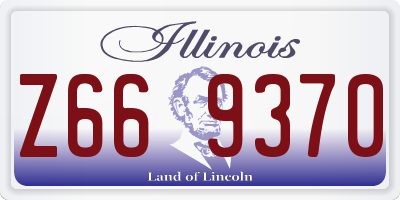 IL license plate Z669370