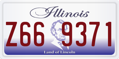 IL license plate Z669371