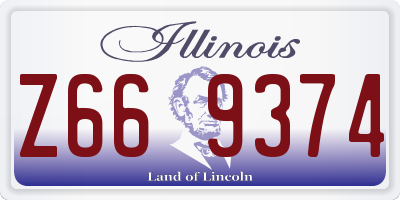 IL license plate Z669374