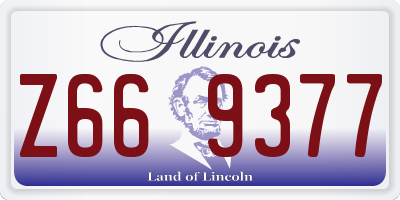 IL license plate Z669377