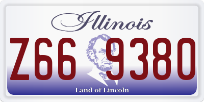 IL license plate Z669380