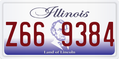 IL license plate Z669384