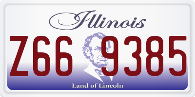 IL license plate Z669385