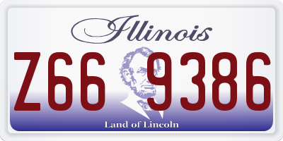 IL license plate Z669386