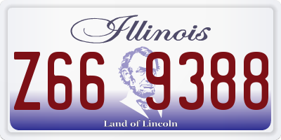IL license plate Z669388