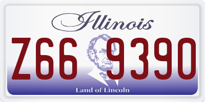 IL license plate Z669390