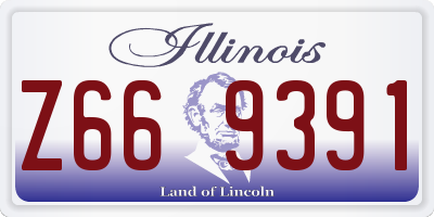 IL license plate Z669391