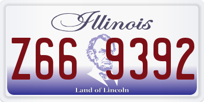 IL license plate Z669392