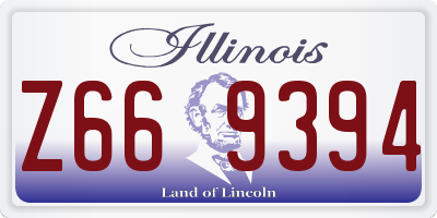 IL license plate Z669394