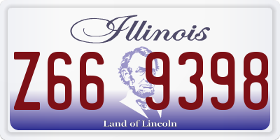 IL license plate Z669398