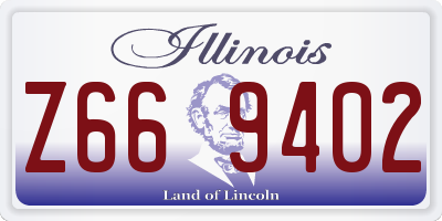 IL license plate Z669402