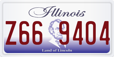 IL license plate Z669404