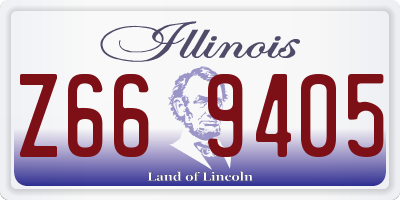 IL license plate Z669405