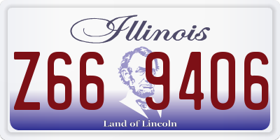 IL license plate Z669406