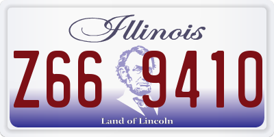 IL license plate Z669410