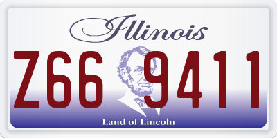 IL license plate Z669411