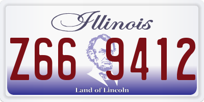 IL license plate Z669412