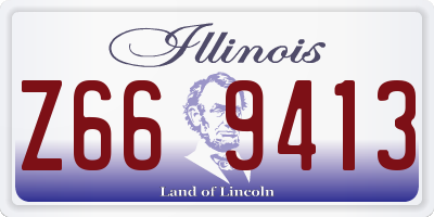IL license plate Z669413