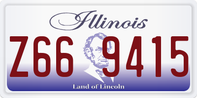 IL license plate Z669415