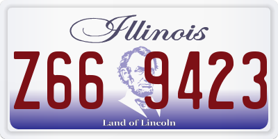 IL license plate Z669423