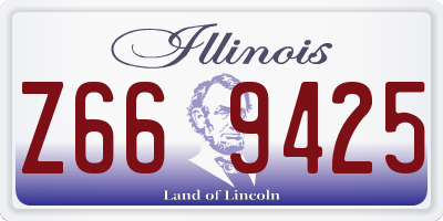 IL license plate Z669425