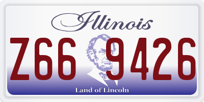 IL license plate Z669426