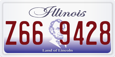 IL license plate Z669428