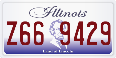 IL license plate Z669429